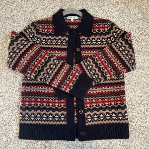 Alex Mill Fair Isle Cardigan size small